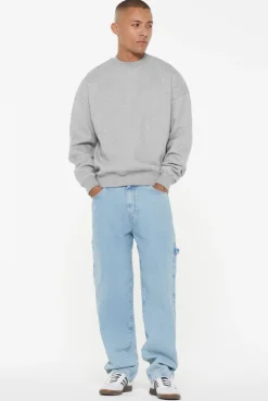 AD-AM Sweatshirt Oversized Unisex grey melange