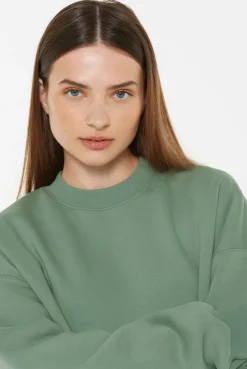 AD-AM Sweatshirt Oversized Unisex jade green | XS