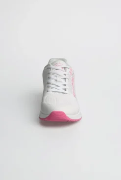 Air Cushion Sneaker mit Wording Print white