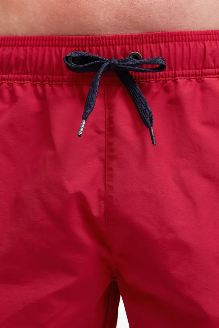Badehose mit Logo Print flight red