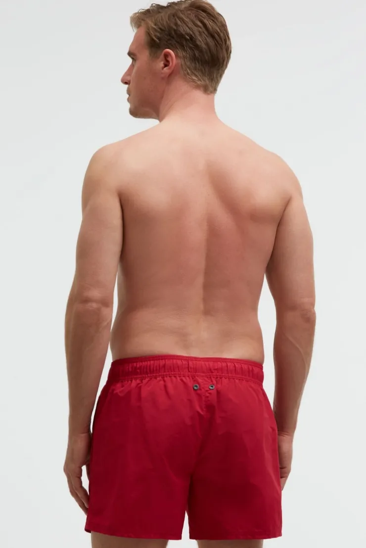 Badehose mit Logo Print flight red