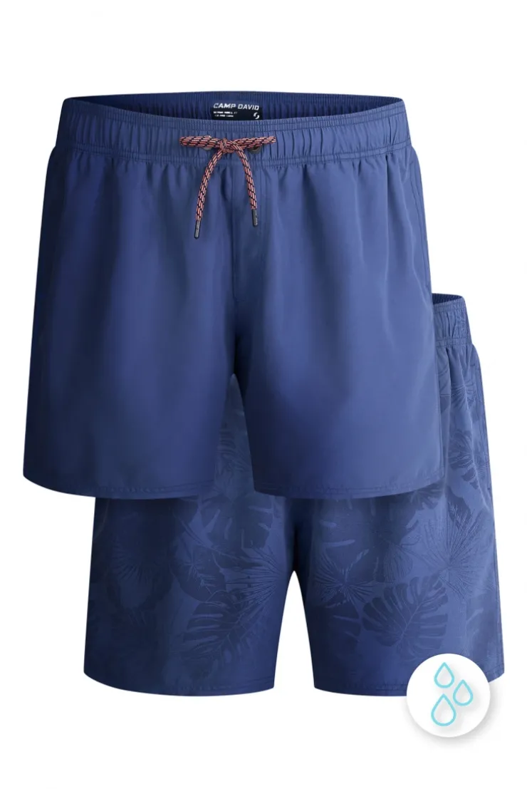 Badehose mit Wasser aktiviertem Design harbour blue