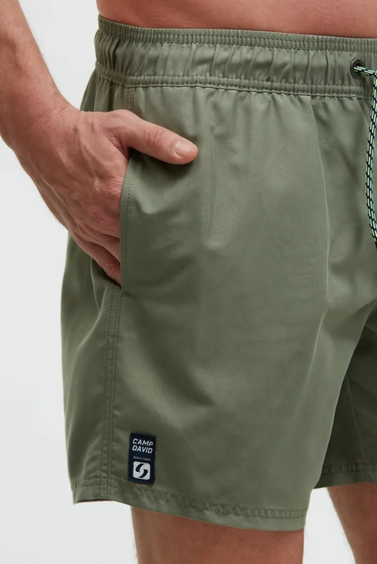 Badehose mit Wasser aktiviertem Design green olive