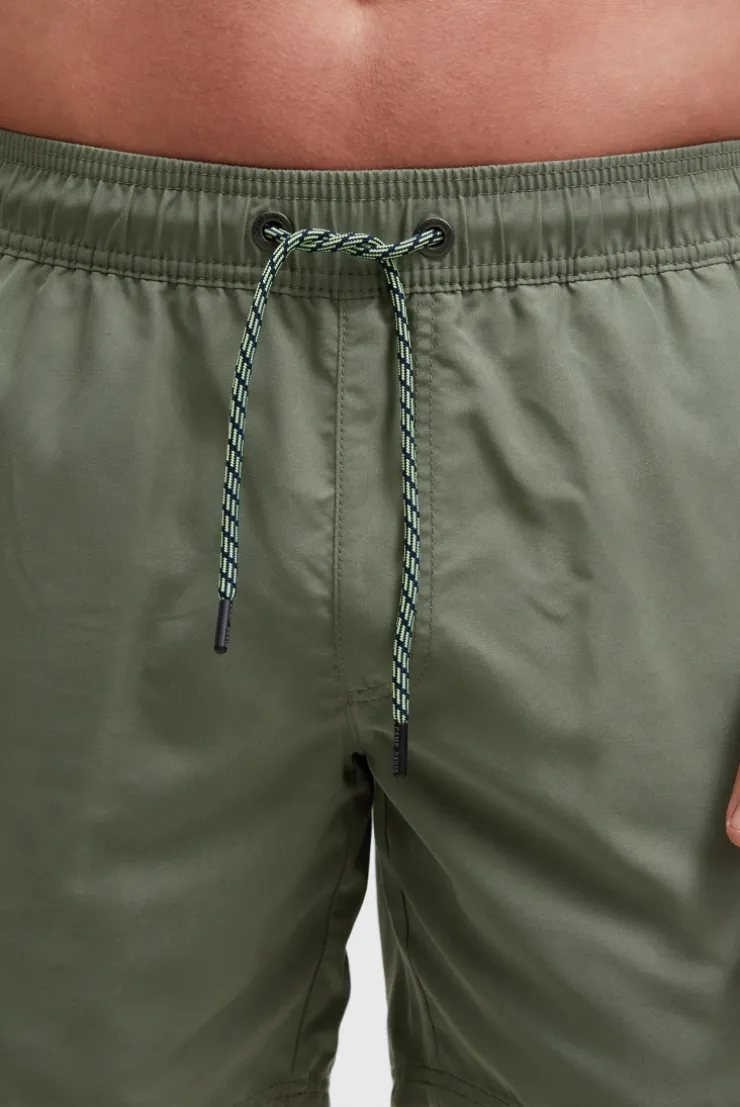 Badehose mit Wasser aktiviertem Design green olive