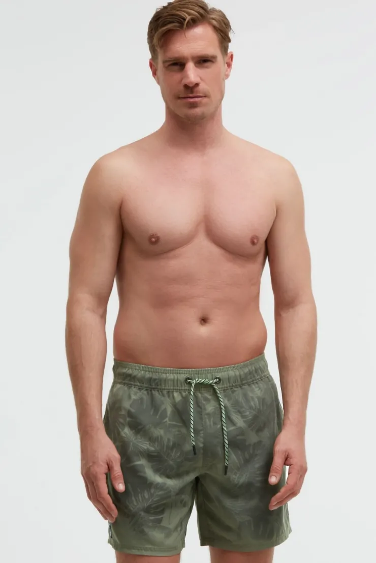 Badehose mit Wasser aktiviertem Design green olive
