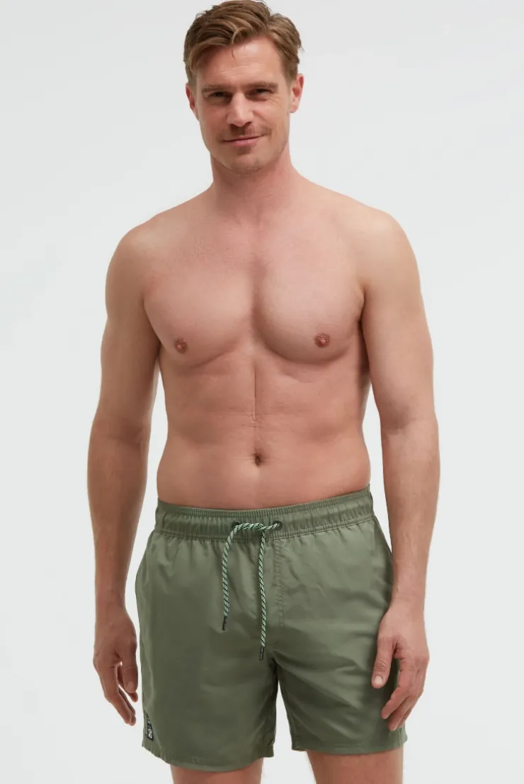 Badehose mit Wasser aktiviertem Design green olive