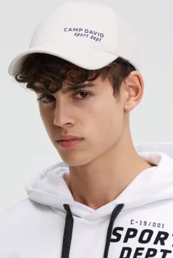 Base Cap aus Interlock-Jersey mit Logo Print white
