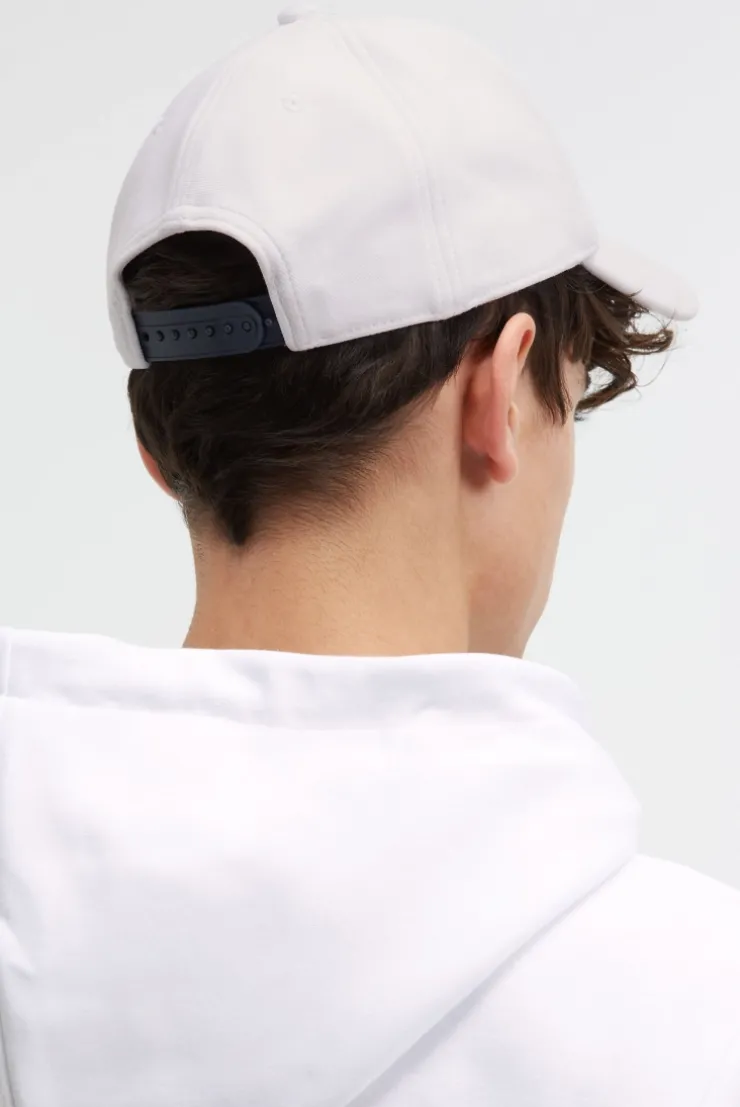 Base Cap aus Interlock-Jersey mit Logo Print white