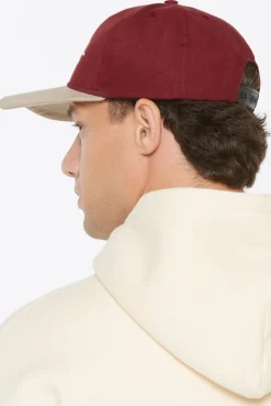 Base Cap Two-Tone bordeaux / sand