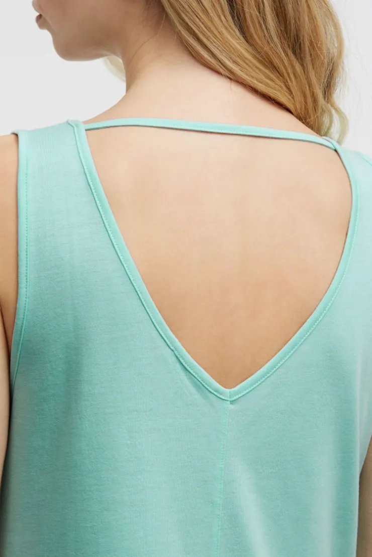 Basic Beach-Kleid mit Artwork crystal aqua