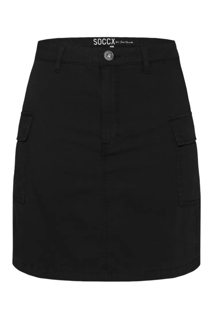 Basic Cargo Rock mit Klappentaschen black