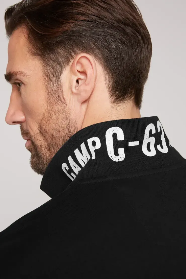 Basic Pikee-Polo mit Logo-Stickerei black