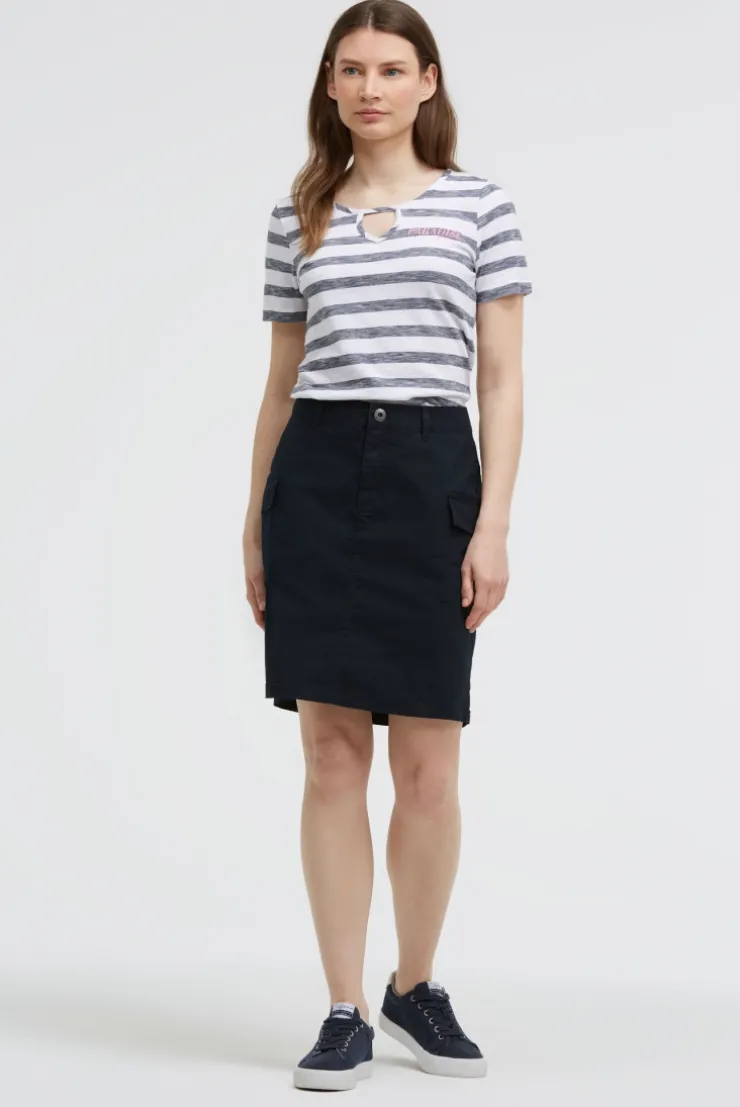 Basic Rock im Cargo-Stil blue navy