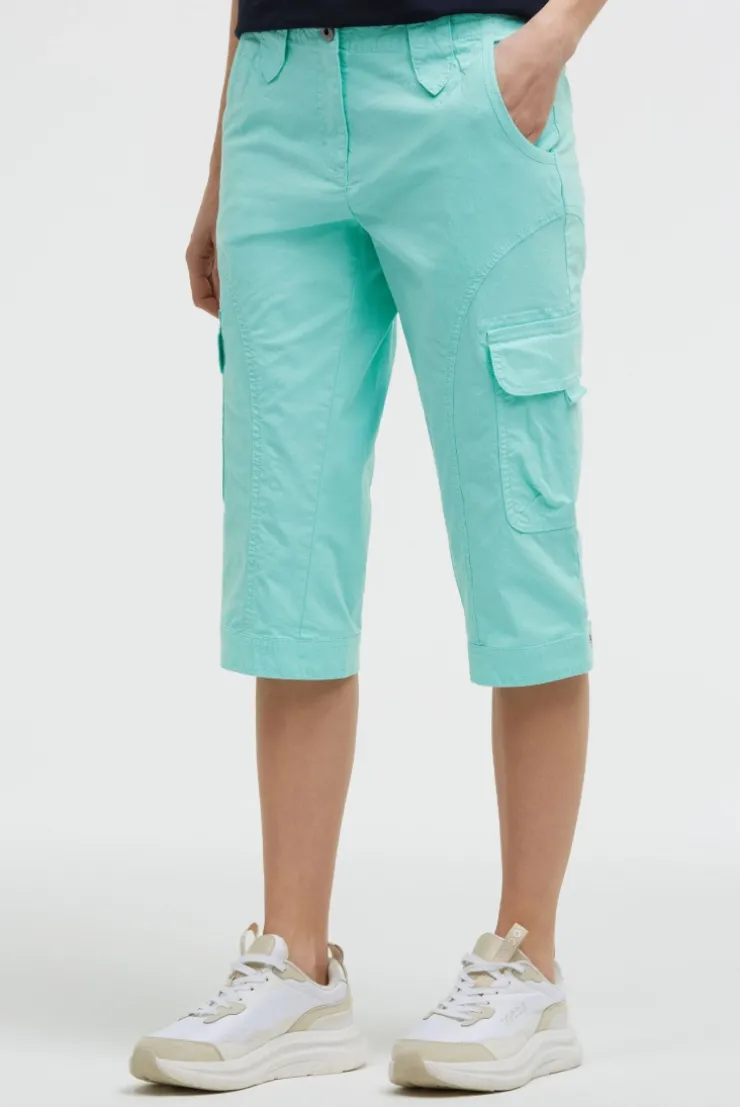 Basic Skaterhose mit Beintaschen crystal aqua
