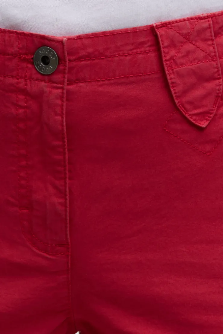 Basic Skaterhose mit Beintaschen clear red