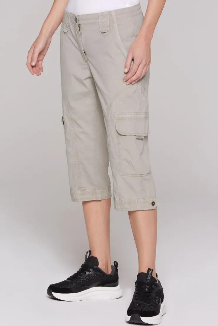Basic Skater-Shorts mit Beintaschen pale sand | XL