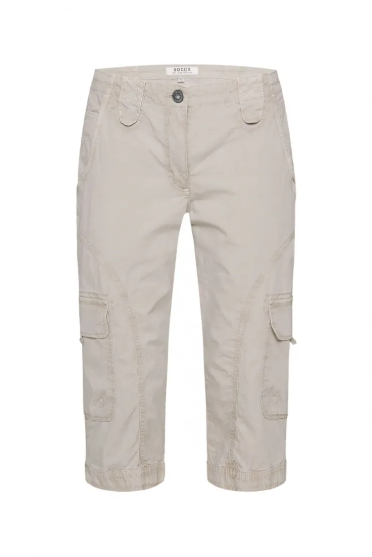 Basic Skater-Shorts mit Beintaschen pale sand | XL