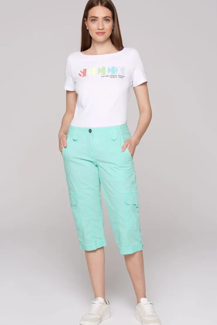 Basic Skater-Shorts mit Beintaschen aqua splash