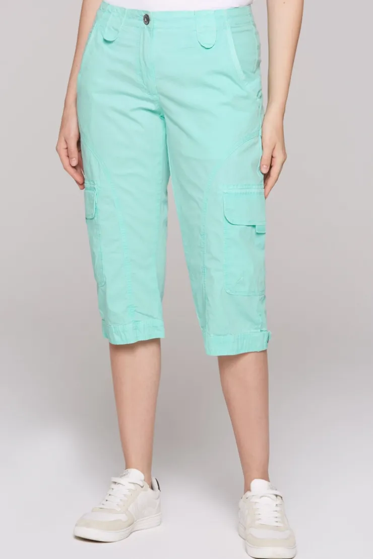 Basic Skater-Shorts mit Beintaschen aqua splash