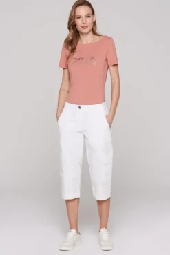 Basic Skater-Shorts mit Beintaschen opticwhite