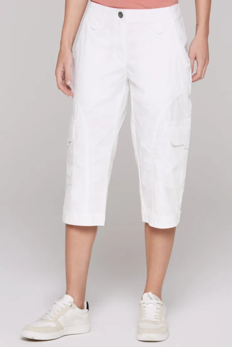 Basic Skater-Shorts mit Beintaschen opticwhite