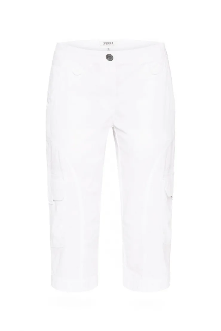 Basic Skater-Shorts mit Beintaschen opticwhite