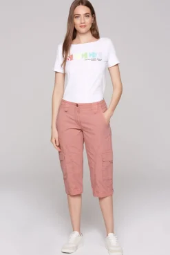 Basic Skater-Shorts mit Beintaschen beachy red
