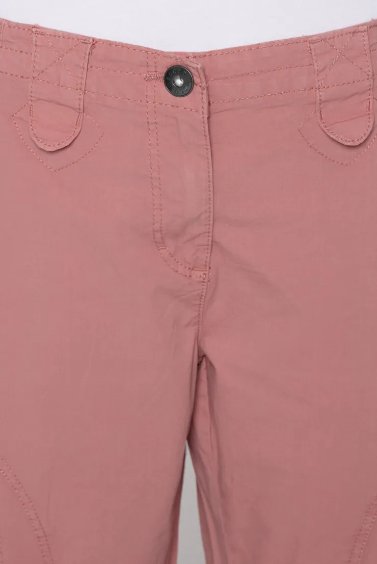 Basic Skater-Shorts mit Beintaschen beachy red