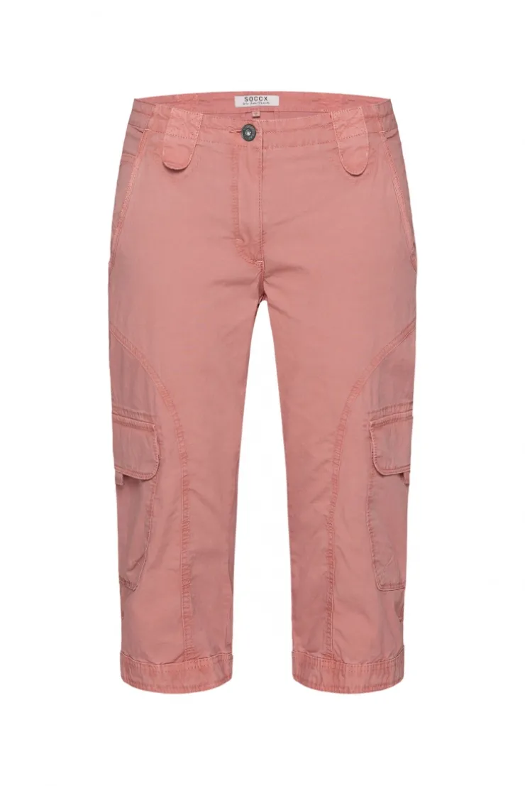 Basic Skater-Shorts mit Beintaschen beachy red