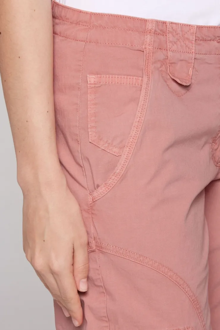 Basic Skater-Shorts mit Beintaschen beachy red