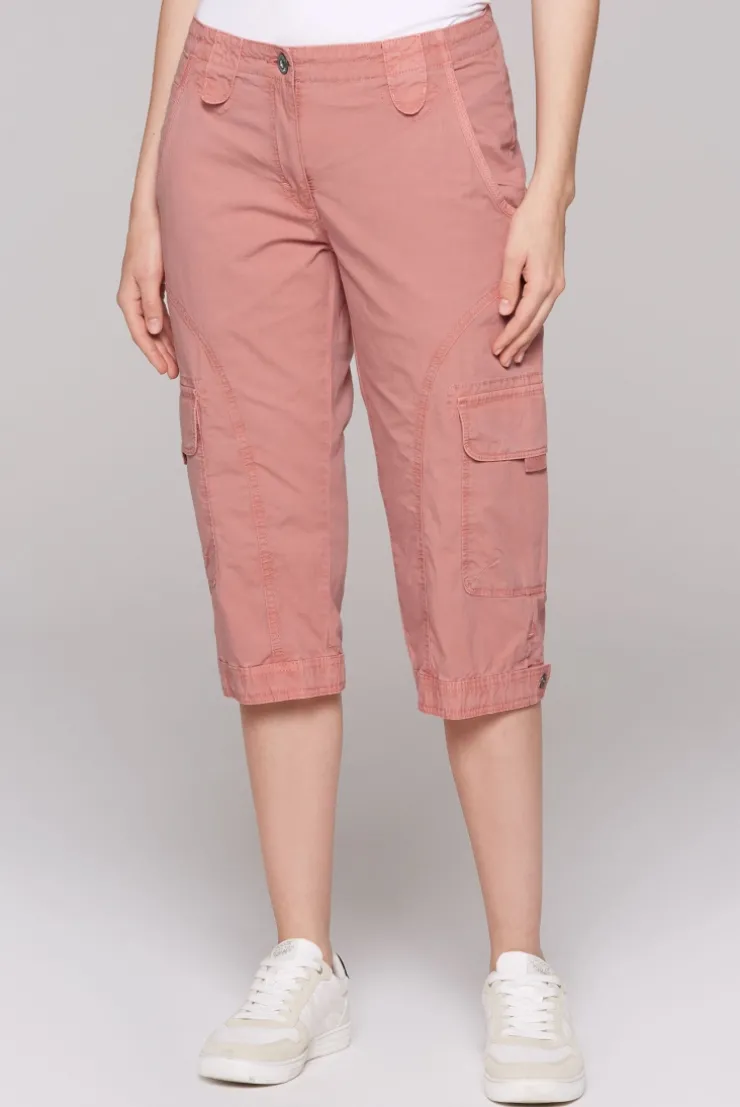 Basic Skater-Shorts mit Beintaschen beachy red