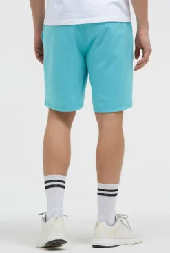 Basic Sweatshorts mit Label Print aqua