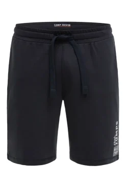 Basic Sweatshorts mit Label Print blue navy | S