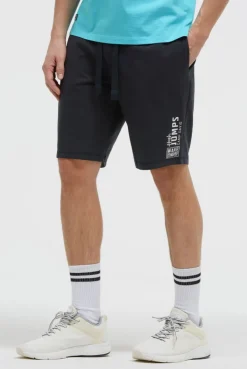 Basic Sweatshorts mit Label Print blue navy | S