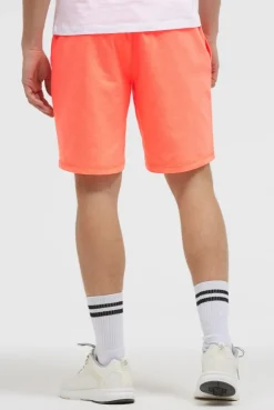 Basic Sweatshorts mit Label Print neon flame