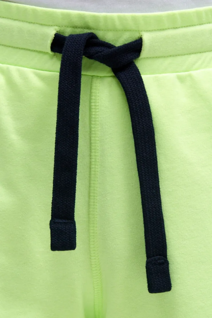 Basic Sweatshorts mit Label Print neon lime