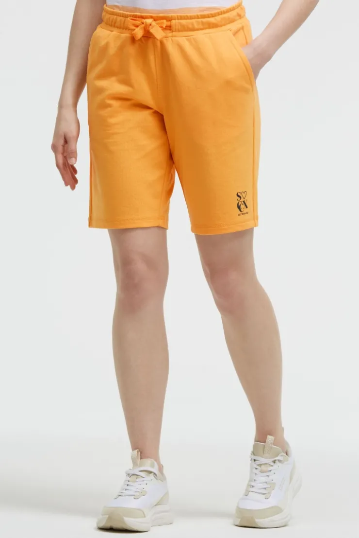 Basic Sweatshorts mit Logo Print fresh mango