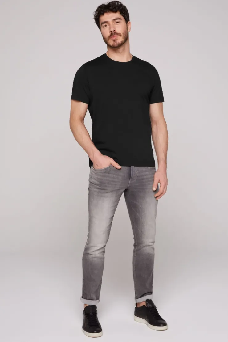 Basic T-Shirt mit Rundhalsausschnitt black