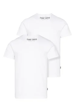 Basic T-Shirt V-Neck 2er-Pack opticwhite