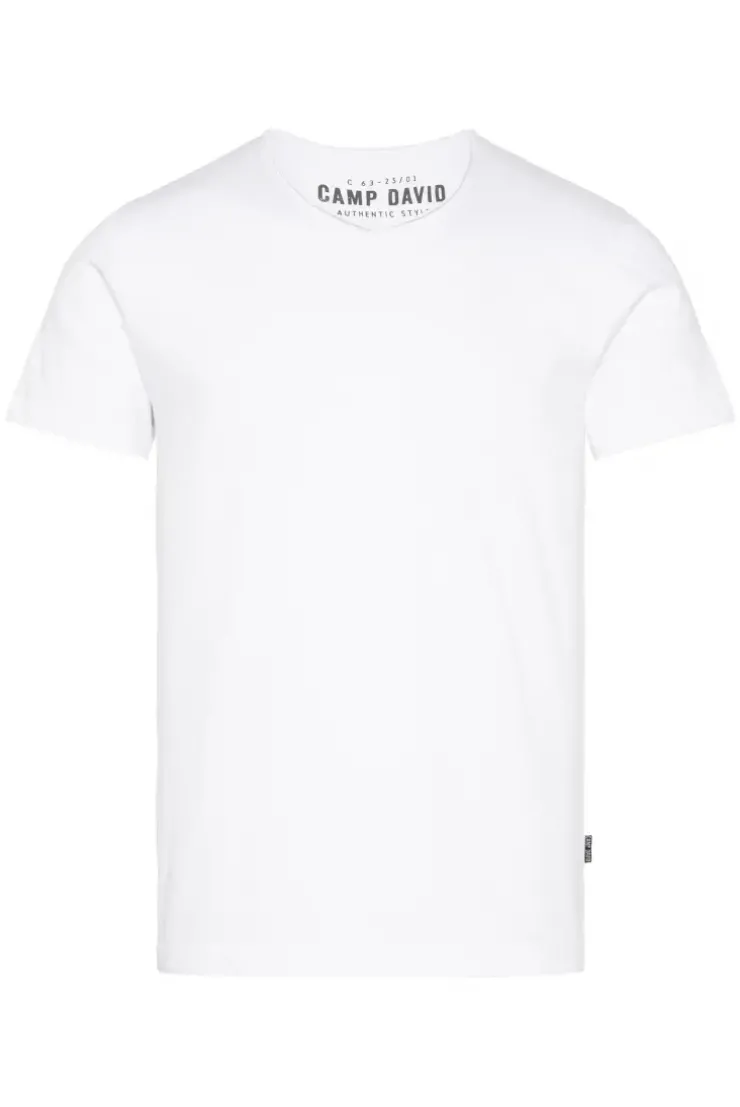 Basic T-Shirt V-Neck 2er-Pack opticwhite