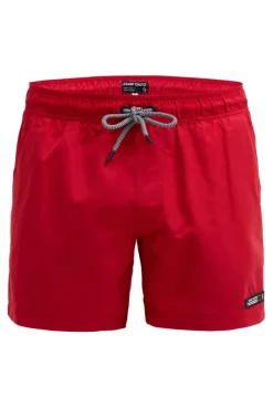 Beachshorts mit Rubber Patch flight red