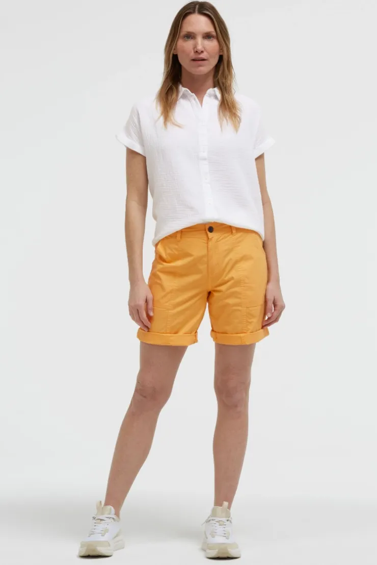 Bermudashorts mit Zip Fly fresh mango