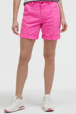 Bermudashorts mit Zip Fly neon magenta | XL