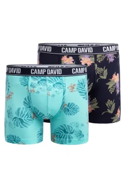 Boxershorts mit All Over Print, 2er-Pack blue navy / new aqua