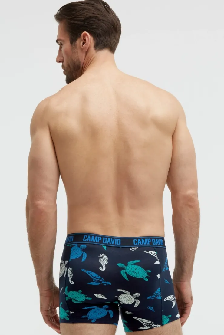 Boxershorts mit All Over Print, 2er-Pack navy / red