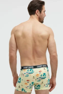 Boxershorts mit All Over Print, 2er-Pack lemon juice / new aqua
