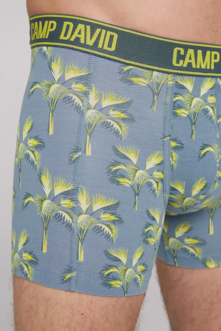 Boxershorts mit All Over Print, 2er-Pack surf grey / red