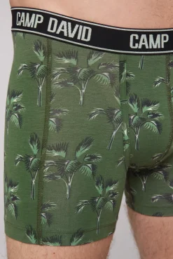 Boxershorts mit All Over Print, 2er-Pack khaki / aqua