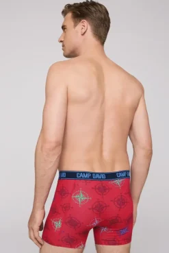 Boxershorts mit All Over Print, 2er-Pack electric blue / red | S