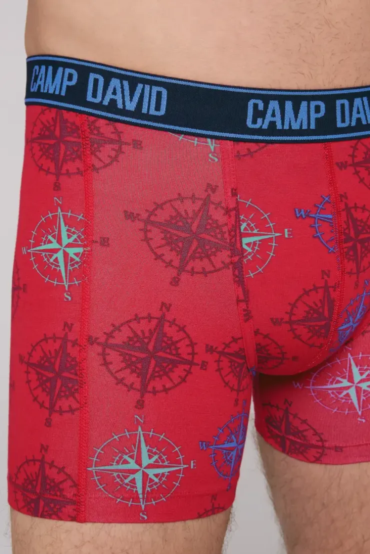 Boxershorts mit All Over Print, 2er-Pack electric blue / red | S